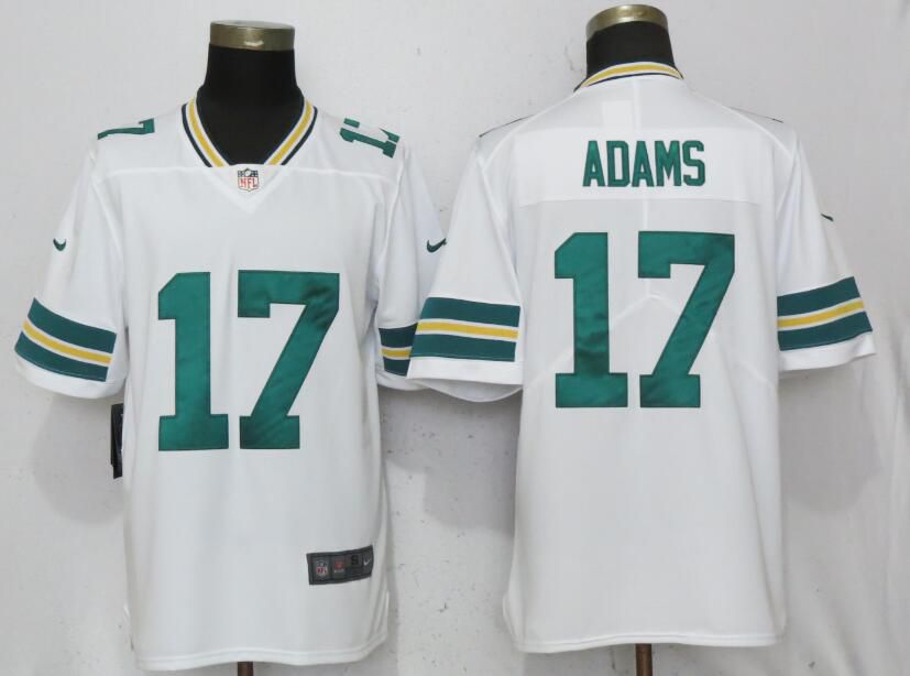 Men Green Bay Packers 17 Adams White Nike Vapor Untouchable Limited Playe NFL Jerseys